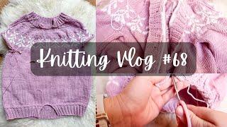 Knitting Vlog #68 I Sommarkoftan 2024, Steeken, Watzmannhaus Wanderung, Knitty Natty Sockweek Sock