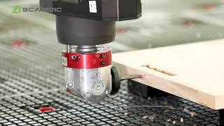 Bcam C Series wood CNC router With C axis and  Angle head