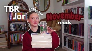 TBR jar prompts pick my November reads! *monthly tbr*