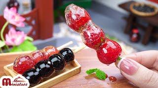 Perfect Tanghulu Chinese Candied Fruit Recipe | ASMR Cooking Mini Food