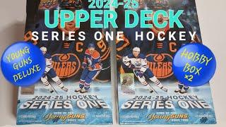  BREAKING 2 MORE HOBBY BOXES OF 2024-25 UPPER DECK SERIES ONE HOCKEY #upperdeckhockey #hockeycards