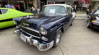 Minot, ND car show 1955 Chevy 210