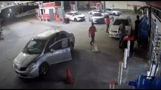 Caught on Camera: Gas Station Shooting Incident #cctv #robbery #trinidad #cctvcrime #news #uk #crime