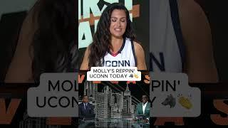 Molly had to rep her UConn Huskies 