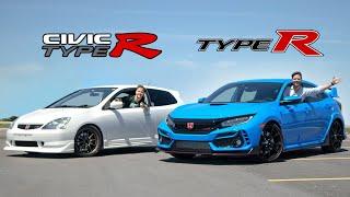 2020 Honda Civic Type R vs 2002 EP3 Civic Type R // VTEC Wars