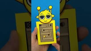 DIY Incredibox Sprunki (Simon) Cardboard Maze Game #shorts #facedrawer #incrediboxsprunki
