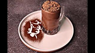 طرز تهیه میلک شیک شکلات بستنی با تزیین زیبا/مناسب کافی شاپ ها Chocolate Milkshake Ice Cream(EN sub)