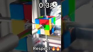 machine vs human in rubik's cube best solving #shorts #cube #viral