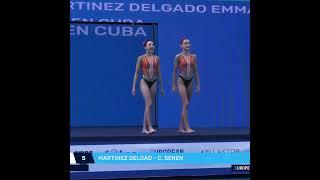 MARTINEZ DELGAD - C.SEREN (SWE) | Onland Performance | Artistic Swimming 2024 #shorts #sports