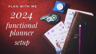 2024 Plan With Me - Setting Up My Midori Weekly Planner In A Travelers Notebook