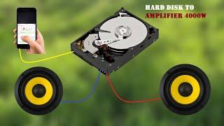 DIY Powerful Ultra Bass Amplifier, Hard Disk To Amplifier 4000 watt, Simple Circuit