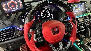 Honda Accord Custom Steering Wheel COMPLETE INSTALL