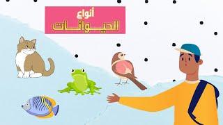 أنواع الحيوانات - علوم  - الصف الأول الابتدائي - الفصل الدراسي الأول