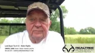 Land Buyer Tip # 43 Water Rights | Realtree Land Pro | Carroll Bobo