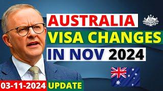 Australia Visa Changes: 12 Updates in November 2024 | Australia Visa Update