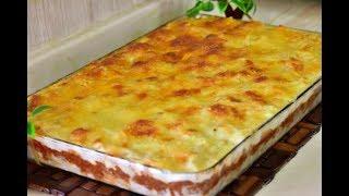 معكرونه بالبشاميل بطريقه سهله وطيبه من اطيب الوصفات  Pasta with Béchamel