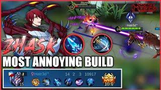 ZHASK WITH THE MOST ANNOYING BUILD EXPERIMENT#4 | ZHASK META OFFLANE | ZHASK NORMAL SKIN GAMEPLAY