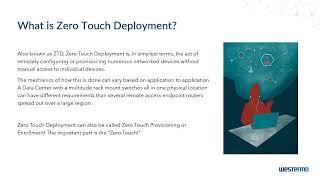 Westermo Webinar:  Introduction To Zero Touch Deployment (ZTD)