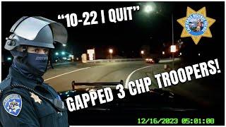 California Highway Patrol says “F*** THIS CHASE” at 145MPH w/ Challenger Scatpack 392!