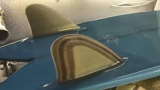 Until the handmade wooden surfboard fins are finished【surfboards shaper】【surfing】