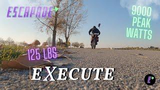 65mph, 9kw Stealthy Fat Tire E-Bike  | 2023 Escapade Execute | Escapade Electric Bicycles