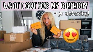 WHAT I GOT FOR MY BIRTHDAY + PR UNBOXING!