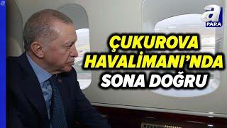 Başkan Recep Tayyip Erdoğan Çukurova Havalimanı'nı Havadan İnceledi | A Para