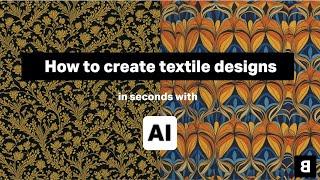 How to Create your Textile Design with AI - The New Black - AI Textile Design Generator