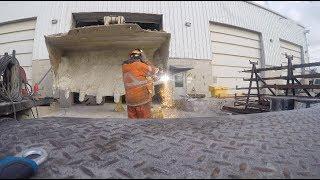 Welding on a Bucket