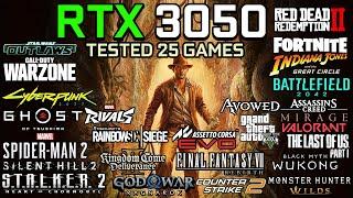 RTX 3050 6GB in 2025 : Test in 25 Games - Gaming Test in 2025