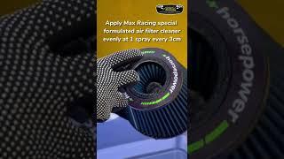 How to wash air filter with Max Racing Cleaner