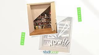 Unique Under the Stairs Pantry Before and After - ShelfGenie Short