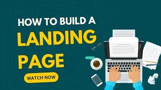 HOW TO DESIGN A LANDING PAGE | FOR BEGINNERS