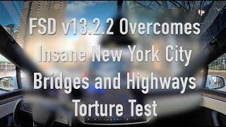 Tesla FSD 13.2.2 Impresses on New York City Bridge & Highway Torture Test