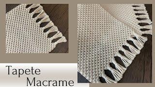 Tapete Macrame - Fácil tutorial - Easy Macrame Rug