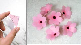 Easy Paper Flower Making | How To Make Paper Flower Craft 