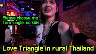 Love Triangle in rural Thailand, 20-year-old stunning Single girl VS 24-year-old Single mom