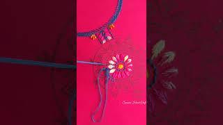 Neck embroidery design