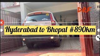 Hyderabad from Bhopal-Day journey#890km