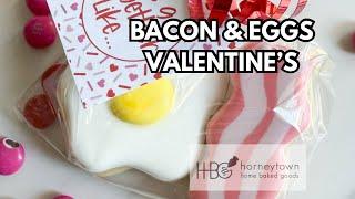 Simple Valentine's Sugar Cookies ~ Bacon and Eggs Valentine's Day Cookie Ideas