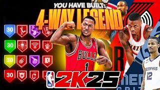 *NEW* NBA 2K25 BEST POINT GUARD BUILD! LEGEND BADGES, THREES, DUNKING, SPEED