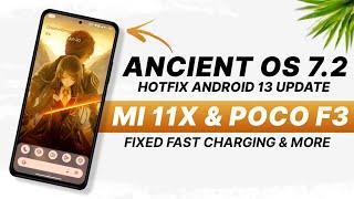 Ancient OS 7.2 Hotfix Official For Mi 11X & POCO F3 | Android 13 | Fix Fast Charging & More