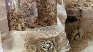 Tutorial on making Shabby Patisserie paper bags #crafts #patisserie #paperbag #shabbychic
