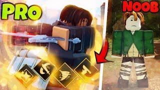 NOOB To PRO Slayer In The NEW Attack On Titan Revolution Roblox Game!