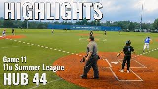 Highlights - Connor 11u Waves Baseball - Summer Game 11 vs Hub 44 East Hampton