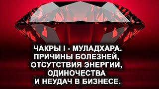 Муладхара. Чакра I. Болезни, отсутствие энергии, одиночество и неудачи в бизнесе.