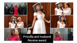 Priscilla and husband receive award in Abidjan #trending #viral #priscilia