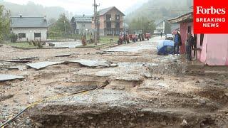 Footage Shows Aftermath Of Major Flooding In Bosnia And Herzegovina