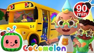 Wheels on the Party Bus! Hapy Birthday JJ  | CoComelon | Nursery Rhymes for Babies