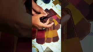 Slim, Stylish, Handmade-Hand-Stitched Leather Wallet – New Modern Design#HandmadeWallet #Luxury#DIY